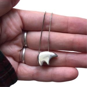 Southwestern bear 925 silver necklace sterling